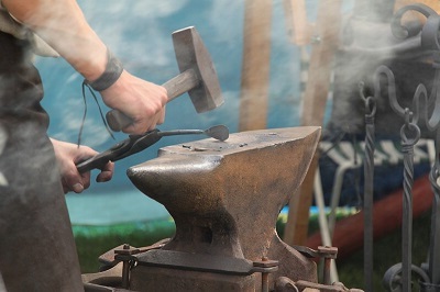 Blacksmith at Anvil